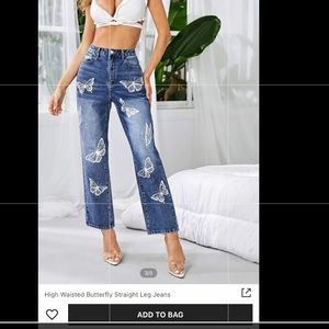 butterfly jeans